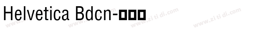 Helvetica Bdcn字体转换